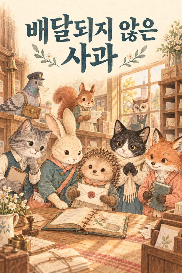 배달되지 않은 사과 포스터: 솔잎 분점의 여덟 인물